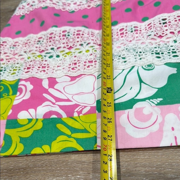 Lilly Pulitzer Strapless Floral SZ 0 Pink and Green Mini Dress for Vibrant Style - Picture 4 of 14